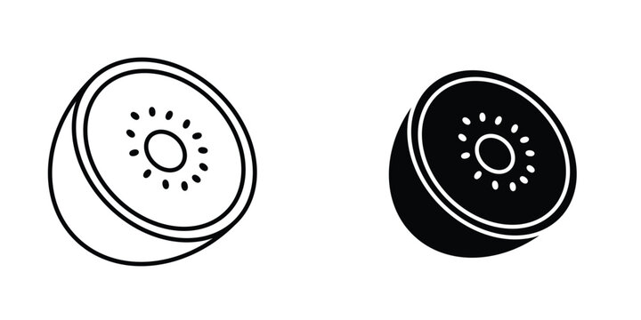 Kiwi icon graphic design vector symbols. Best for Graphics