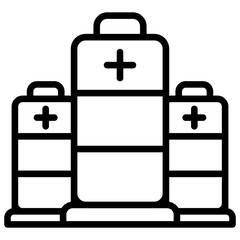 Battery Storage line icon