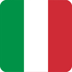 Obraz premium Italy simple flag. Italy flag vector. Flag of Italy on white background
