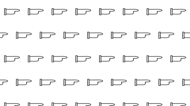 ミニマルな指差しポインターのループアニメーション背景