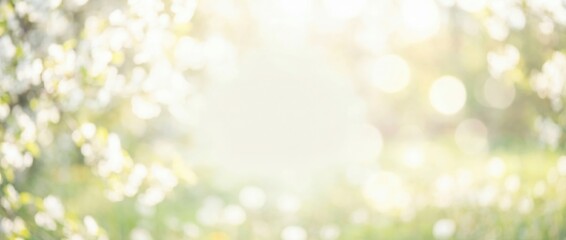 Breezy spring morning sunshine outdoor nature scene beautiful floral background soft focus effect dreamy atmosphere tranquil garden light play seasonal vibes