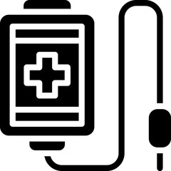 Obraz premium blood donation glyph icon. Strong and solid vector icon for websites, mobile interfaces, presentations, and visual branding. High quality and easy to edit.