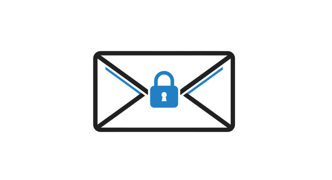 Secure email with lock icon.