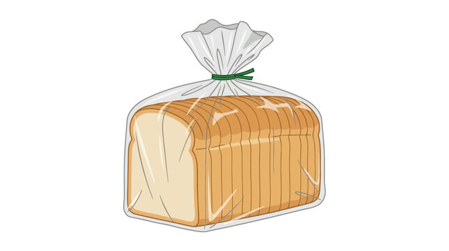 A loaf of bread in a plastic bag.