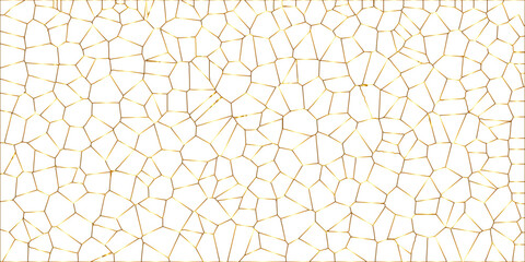 Obraz premium Abstract golden hexagon graphic ornament. arabian Stylish Seamless pattern on white background. Creative design. Design for book, notebook and calendar covers. high quality textile design, vector . 