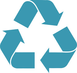 Recycling symbol representing the importance of reusing and repurposing materials Vector