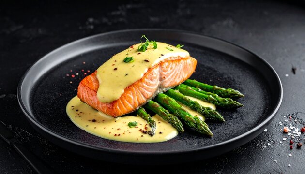 Lachs mit Spargel und Hollandaise