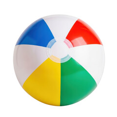Obraz premium A colorful beach ball with six distinct sections in vibrant colors