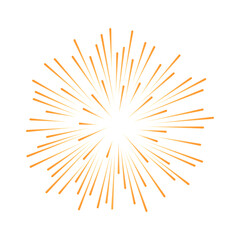 Obraz premium Firework colorful decorative design on a white background. Vector illustration