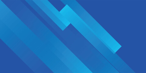 Fototapeta premium Abstract blue background with diagonal lines. Dynamic shapes composition. vector background eps10
