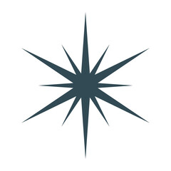 Obraz premium black and white compass