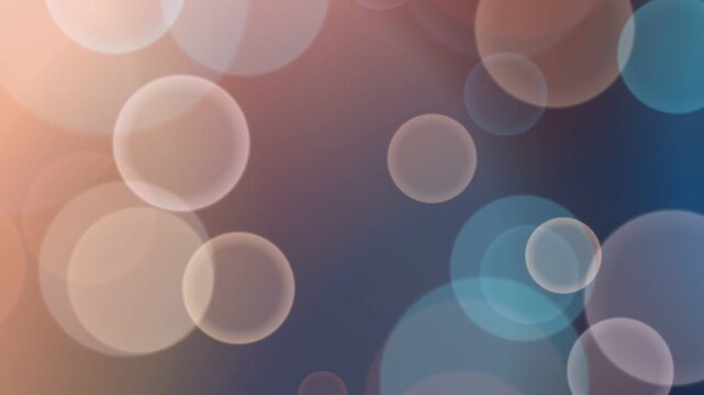 Colorful bokeh effect with overlapping circles in soft hues