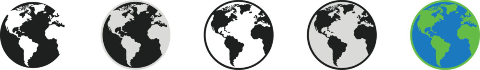 Obraz premium Phases of the earth from space in black and white to color