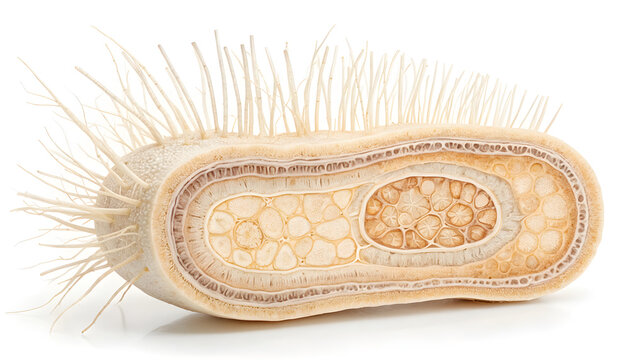 A microscopic view of a protozoan organism with cilia and internal structures.