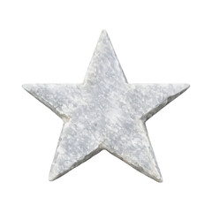 Obraz premium PNG Textured silver star shape