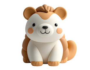 Fototapeta premium Cute Hedgehog 3D Character, Little Wood Animal