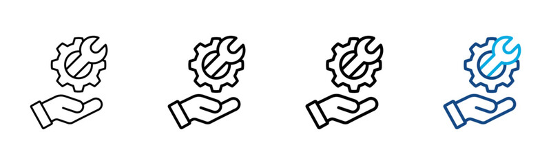 Service Icon Different Style Outline Collection Set Vector illustration
