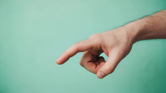  Hand swipes left cleanly The camera remains steady