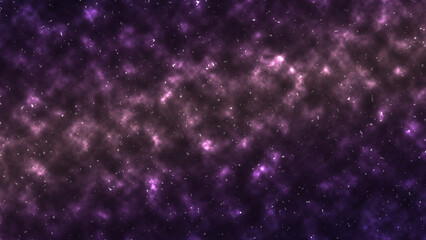 Dense violet stardust covering the entire sky with glowing light. © agustian