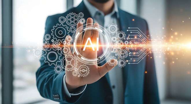 Innovative AI technology empowering modern business operations with advanced digital solutions and intelligent automation
