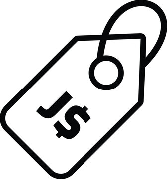 JavaScript programming tag icon with a loop