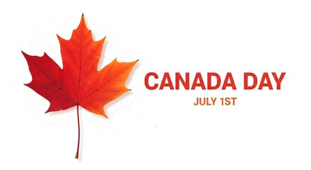 Celebrating canada day july 1st with patriotic spirit and maple leaf symbolism