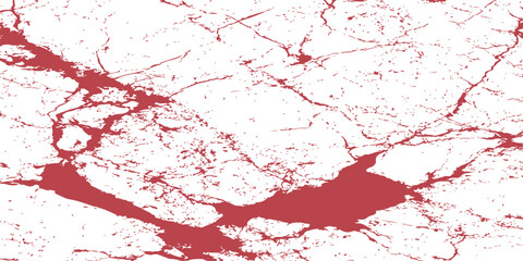 Fototapeta premium Red abstract grunge texture on white background, distressed paint splatter effect, vintage weathered grainy overlay