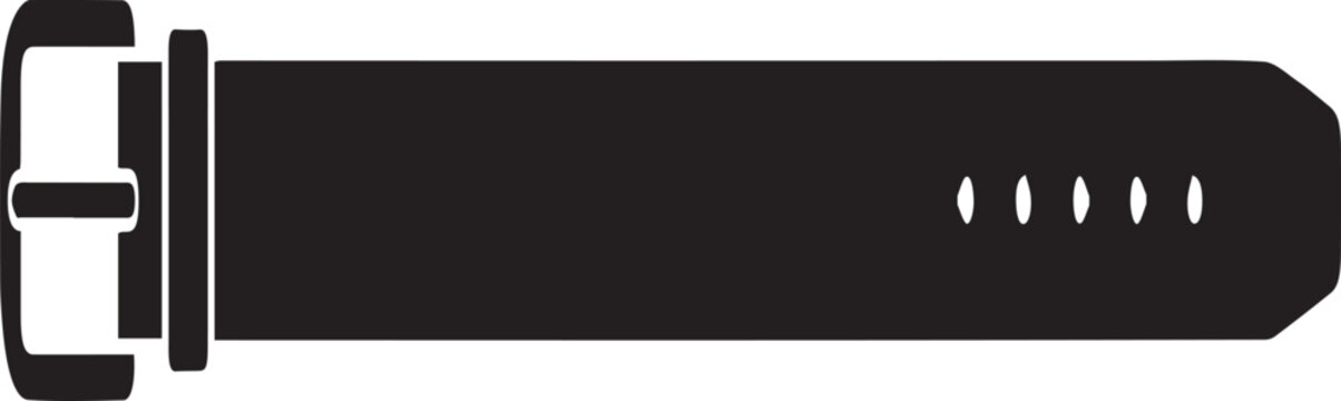 Mens Leather Belt Waistband Silhouettes