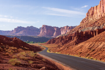Road in Capitol Reef National Park
