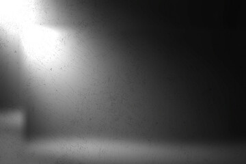 Fototapeta premium dramatic spotlight background, abstract stage lighting with smoky glow texture, cinematic dark atmosphere backdrop