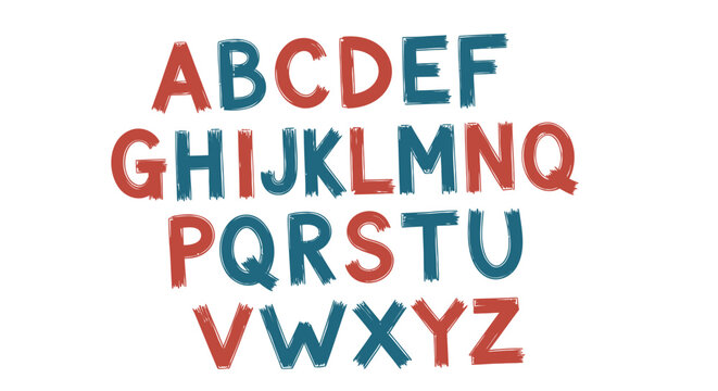 Set of 26 colorful alphabet letters vector