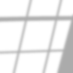 Shadow from window, overlay effect. Realistic gray shadow on transparent background, PNG. Applicable for product presentation, photos, backdrop. Sun light, rays