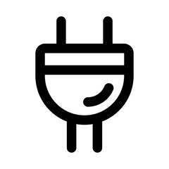 Obraz premium Electric plug icon. Electric plug professional line icon with modern power cable connection and energy supply interface icon.