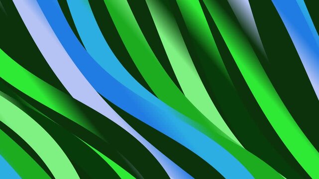 Colorful slanted stripes of various shades against dark background