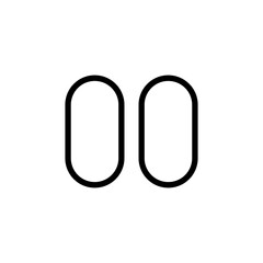 Obraz premium PNG Minimalist black double quotation mark, transparent background