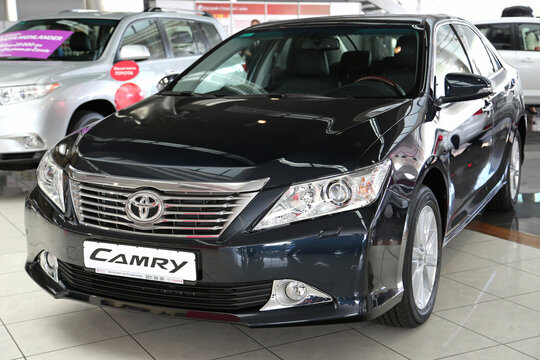 Toyota Camry at yearly automotive-show