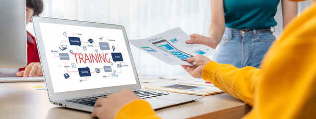 E-learning website with sofware for student to study online on the internet network brisk