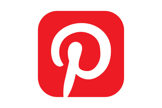 pinterest logotype. pinterest icon. pinterest logo for website, smartphone, social, presentation etc. social media logo ai format.