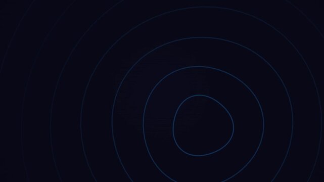 Dark blue background with blue concentric circle designs