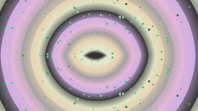 Digit eight centered with gradient background and green dots