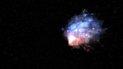 宇宙空間　3DCGレンダリング © tsuneomp