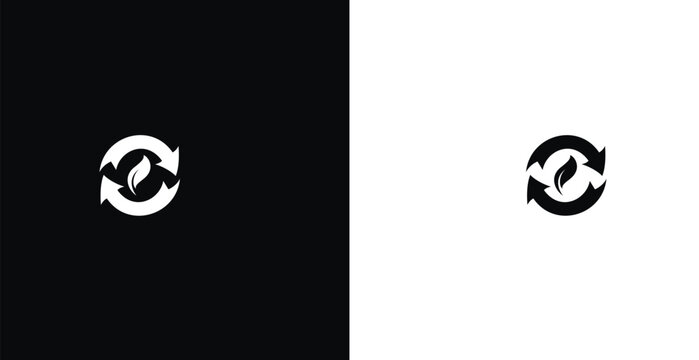 Minimal sync arrows icon vector