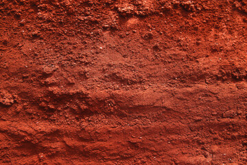 Fototapeta premium Red Clay Tennis Court Texture, Top View: Vibrant Sports Background for Athletic Designs.