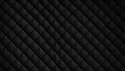 Fototapeta premium Dark quilted pattern background with a repeating geometric design.
