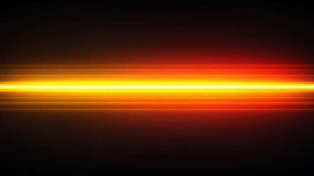 Glowing light horizontal gradient with parallel lines against black background, abstract design