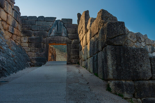 Mycenae archaeological site in Greece