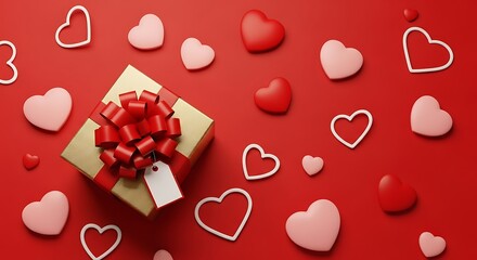 Mother's day flower gift ideas beautiful heartfelt presents for mom with red roses and pink hearts decorations