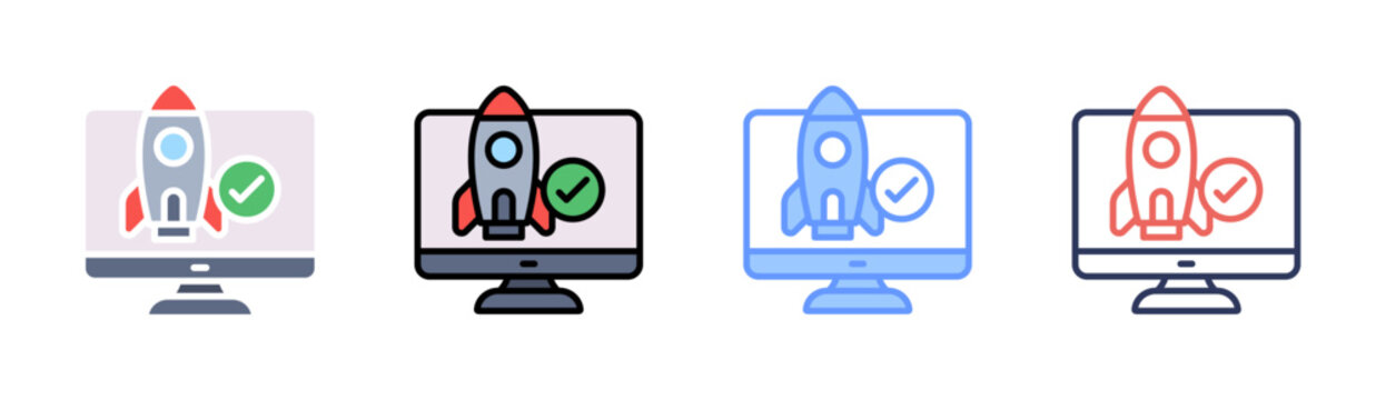 Uat icon set multiple style collection