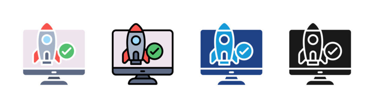 Uat icon set multiple style collection