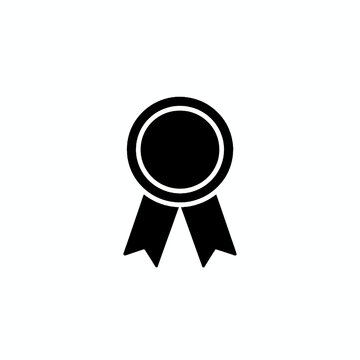 Award ribbon icon representing achievement and recognition for excellence and accomplishment